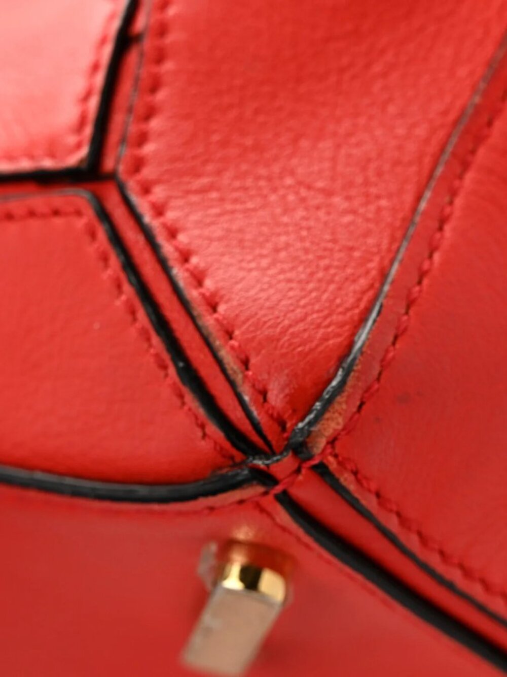 Loewe Calfskin Puzzle Bag Scarlet Shoulder Bag Crossbody - Picture 6 of 13